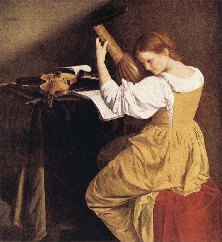 Orazio Gentileschi The Lute Player Germany oil painting art